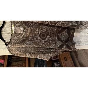 NEW URBAN MANGOZ women's print top in brown